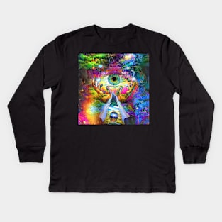 Man with Vision Kids Long Sleeve T-Shirt